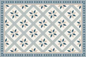 Floor Mat Tile Blue/Grey - Various Sizes