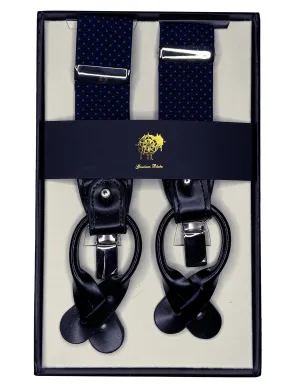 Tonal Blue Polka Dot 2 in 1 Braces