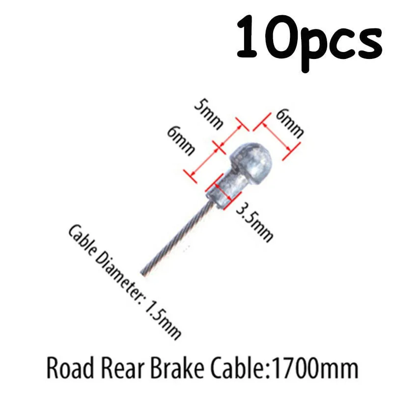 10PC Bicycle Brakes Line Road Mountain Bike Brake Cable Universal Bicycle Shift Cable Durable Road MTB Brake Shift Wire