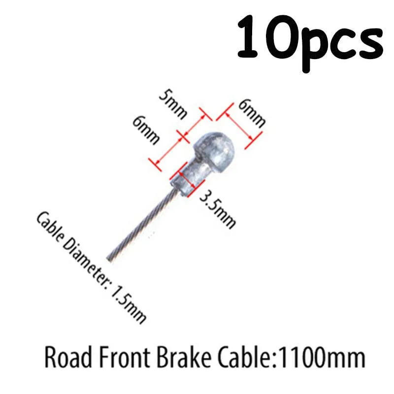 10PC Bicycle Brakes Line Road Mountain Bike Brake Cable Universal Bicycle Shift Cable Durable Road MTB Brake Shift Wire