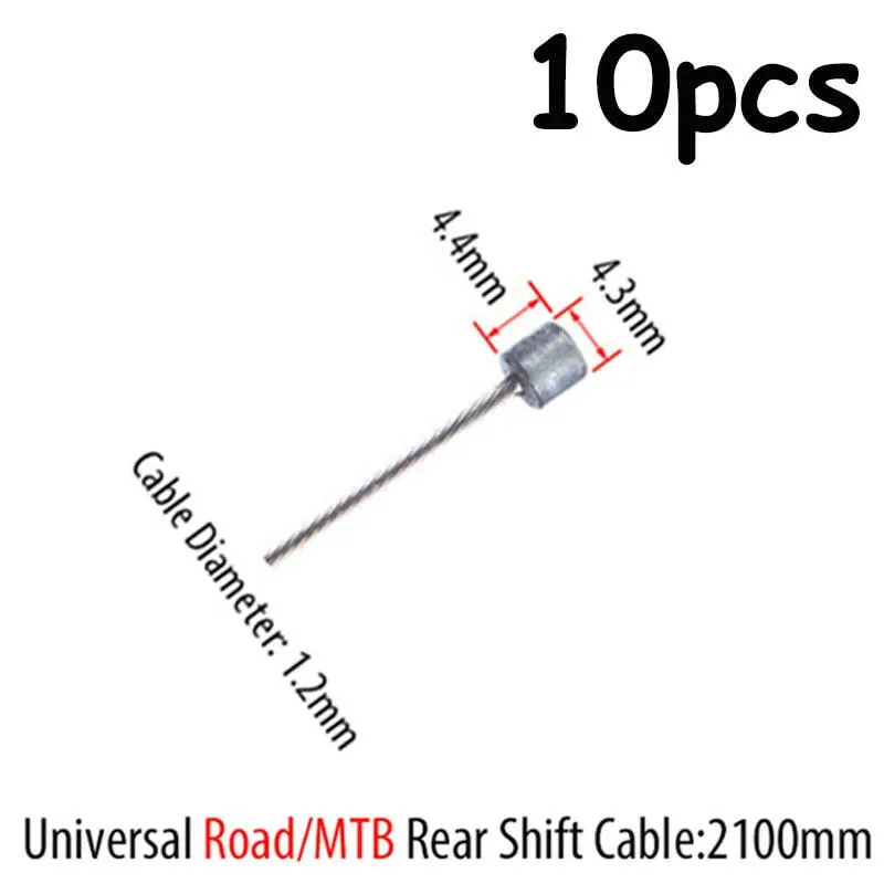 10PC Bicycle Brakes Line Road Mountain Bike Brake Cable Universal Bicycle Shift Cable Durable Road MTB Brake Shift Wire