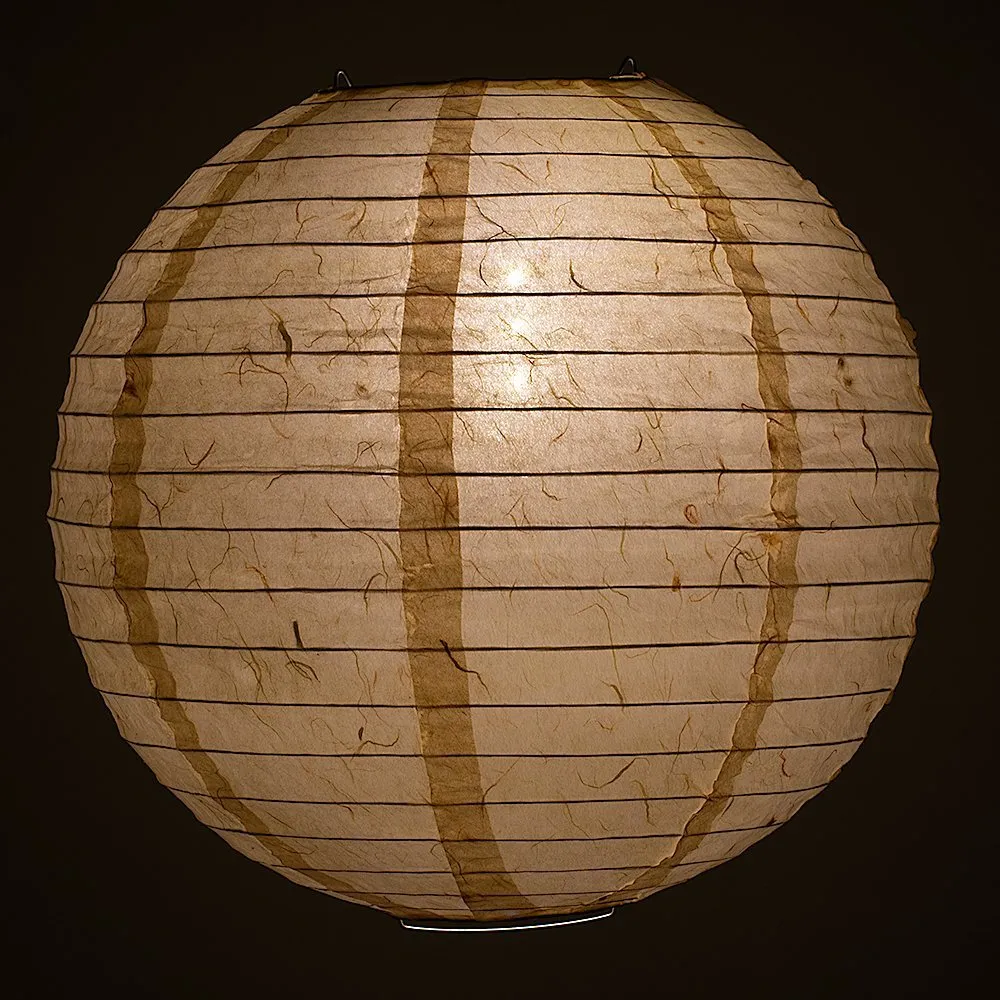 12" Cloud Dragon Japanese Kozo Unryu Fibrous Paper Lantern Shade, Hanging Decoration