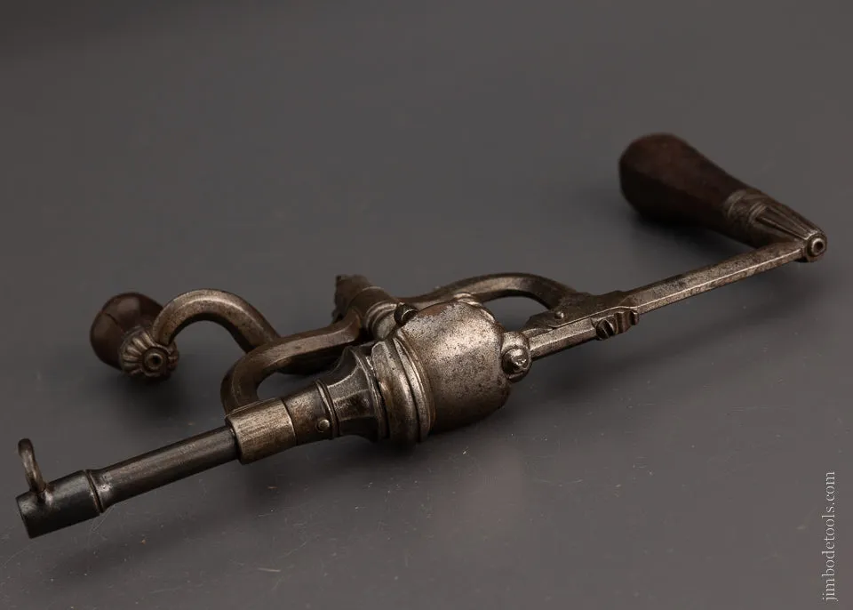 17th/18th Century Exquisitely Crafted Museum Quality 10 Inch Cam Drive Drill - EXCELSIOR 108163 * AS OF FEB 17