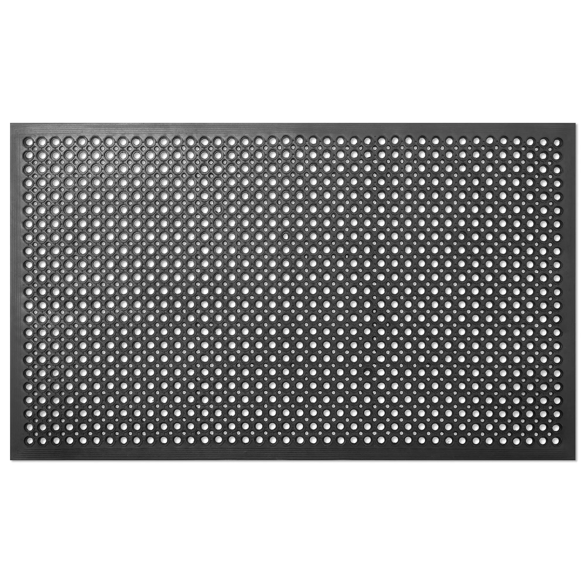 36" x 60" Commercial Restaurant Floor Mat, Black