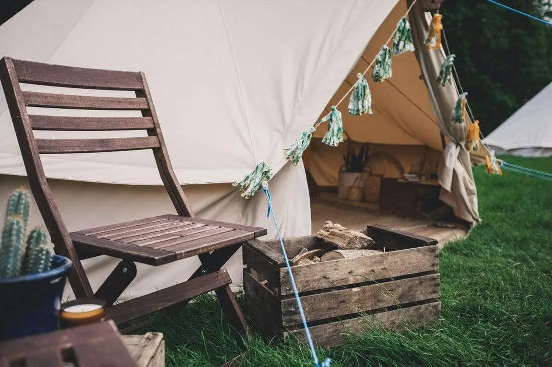 4m Bell Tent 285gsm 100% Natural Canvas