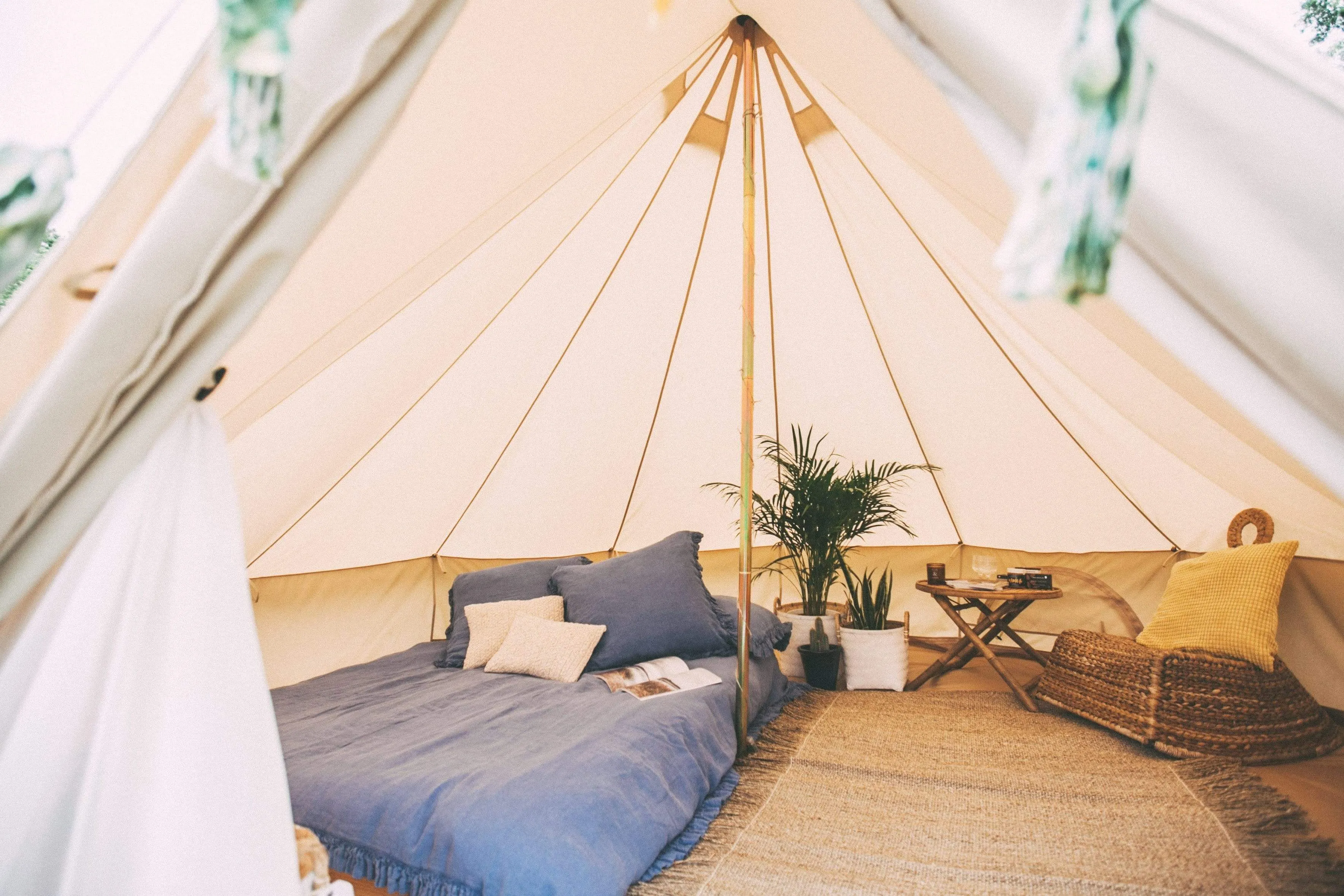 4m Bell Tent 285gsm 100% Natural Canvas