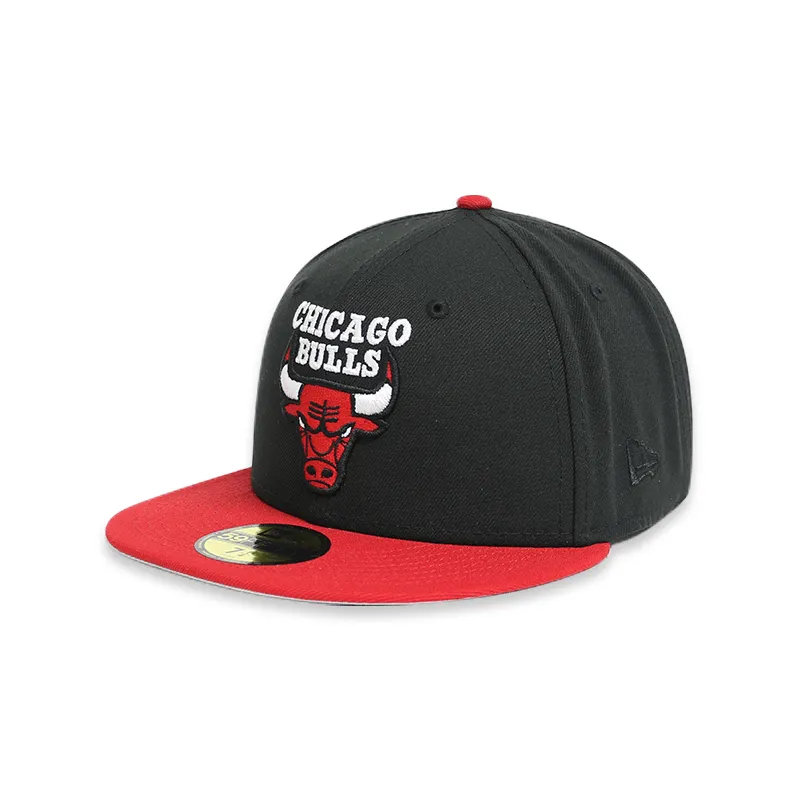 [70655693] Chicago Bulls "6 X Champs" Black 59FIFTY Men's Fitted Hat