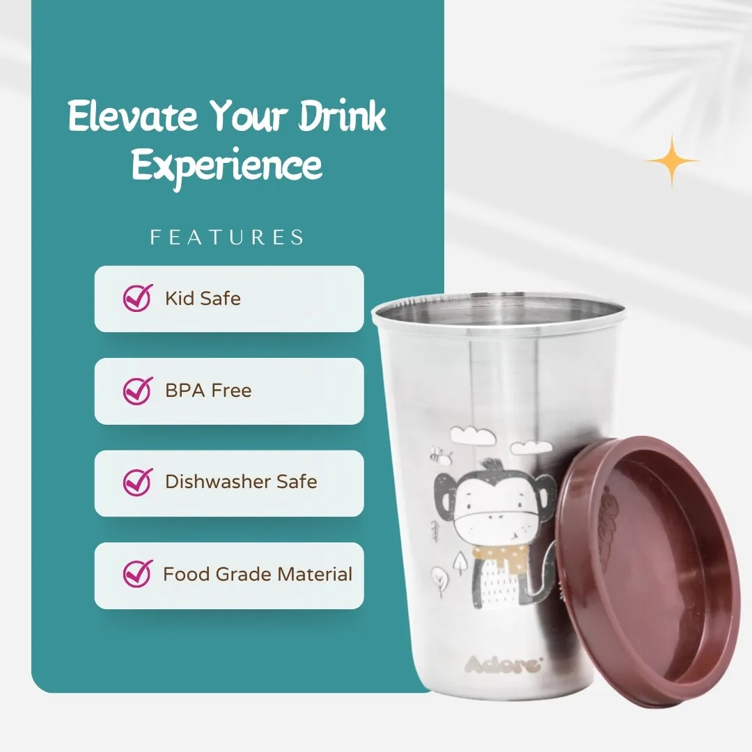 ADORE Uno Stainless Steel Tumbler with Spill Proof Lid