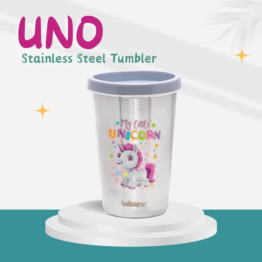 ADORE Uno Stainless Steel Tumbler with Spill Proof Lid