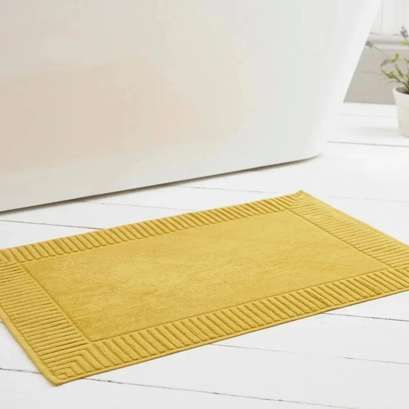 Bliss Pima Cotton Bath Mat - Mustard