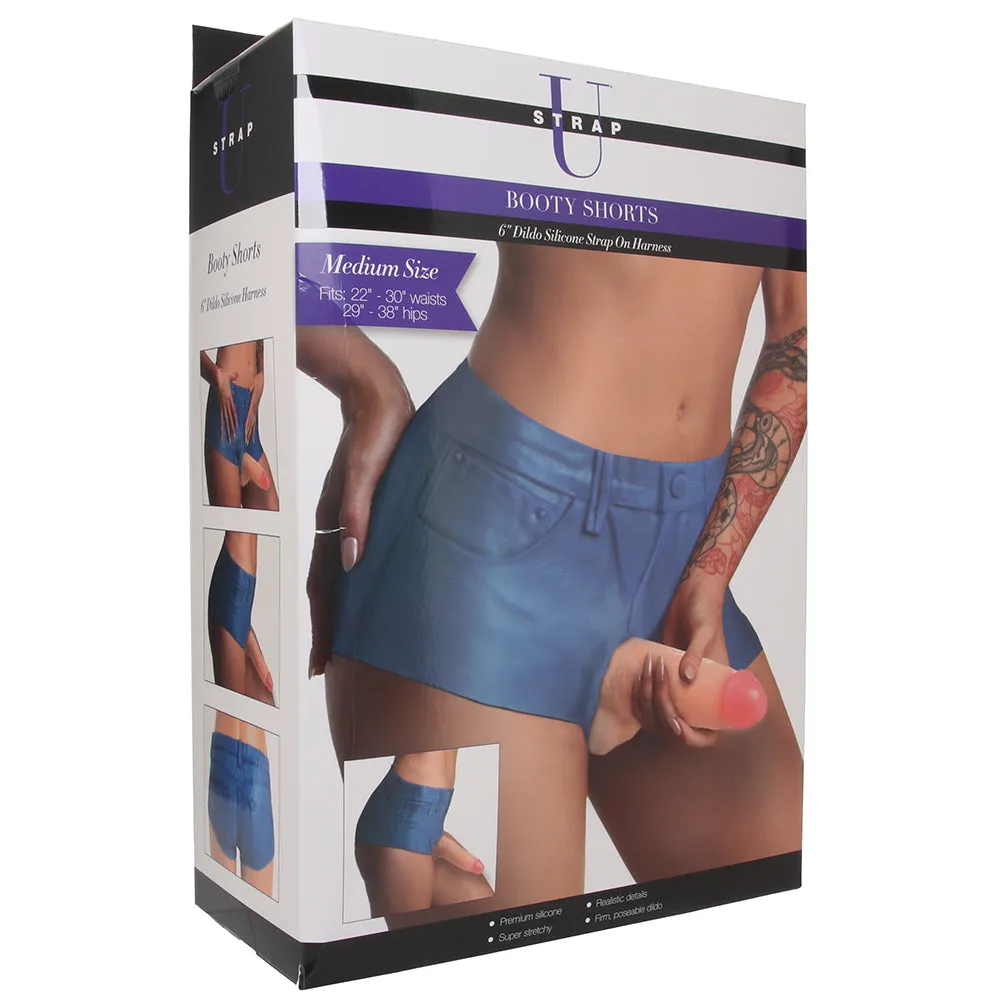 FirmFit Booty Shorts with 6-Inch Dildo - Medium