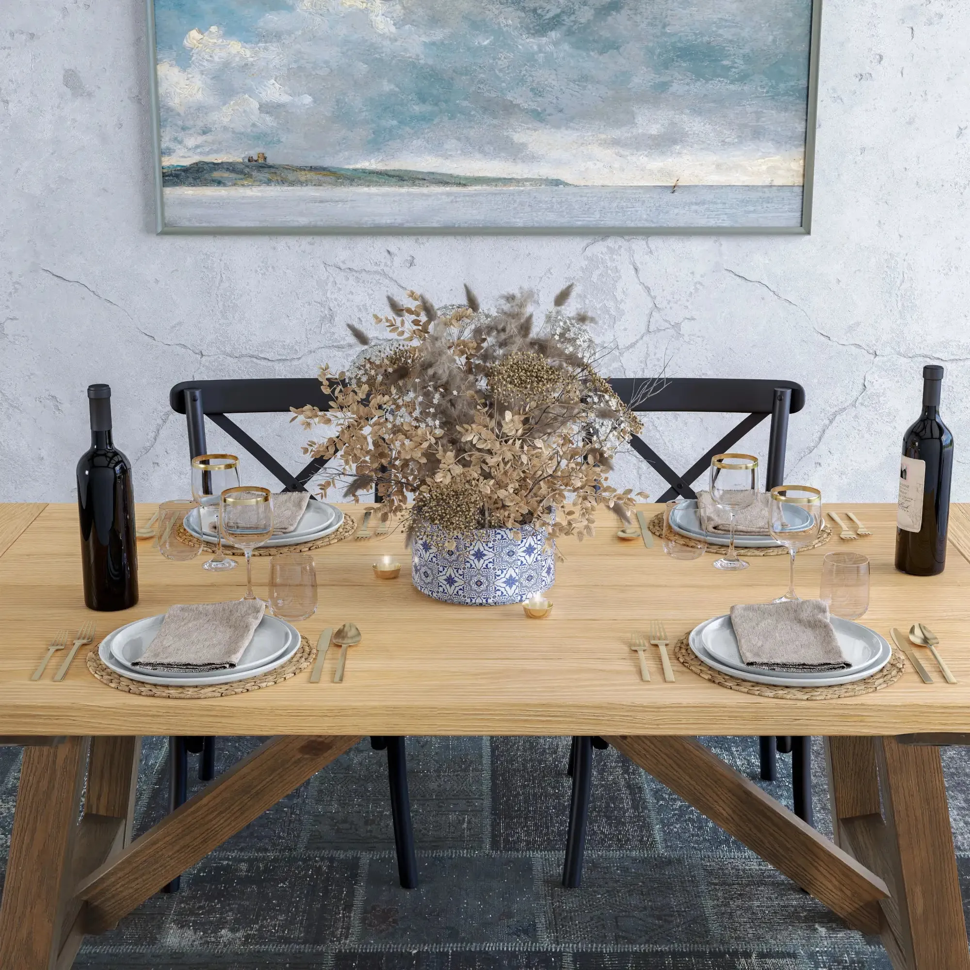 Cascais 72"  Customizable Dining Table