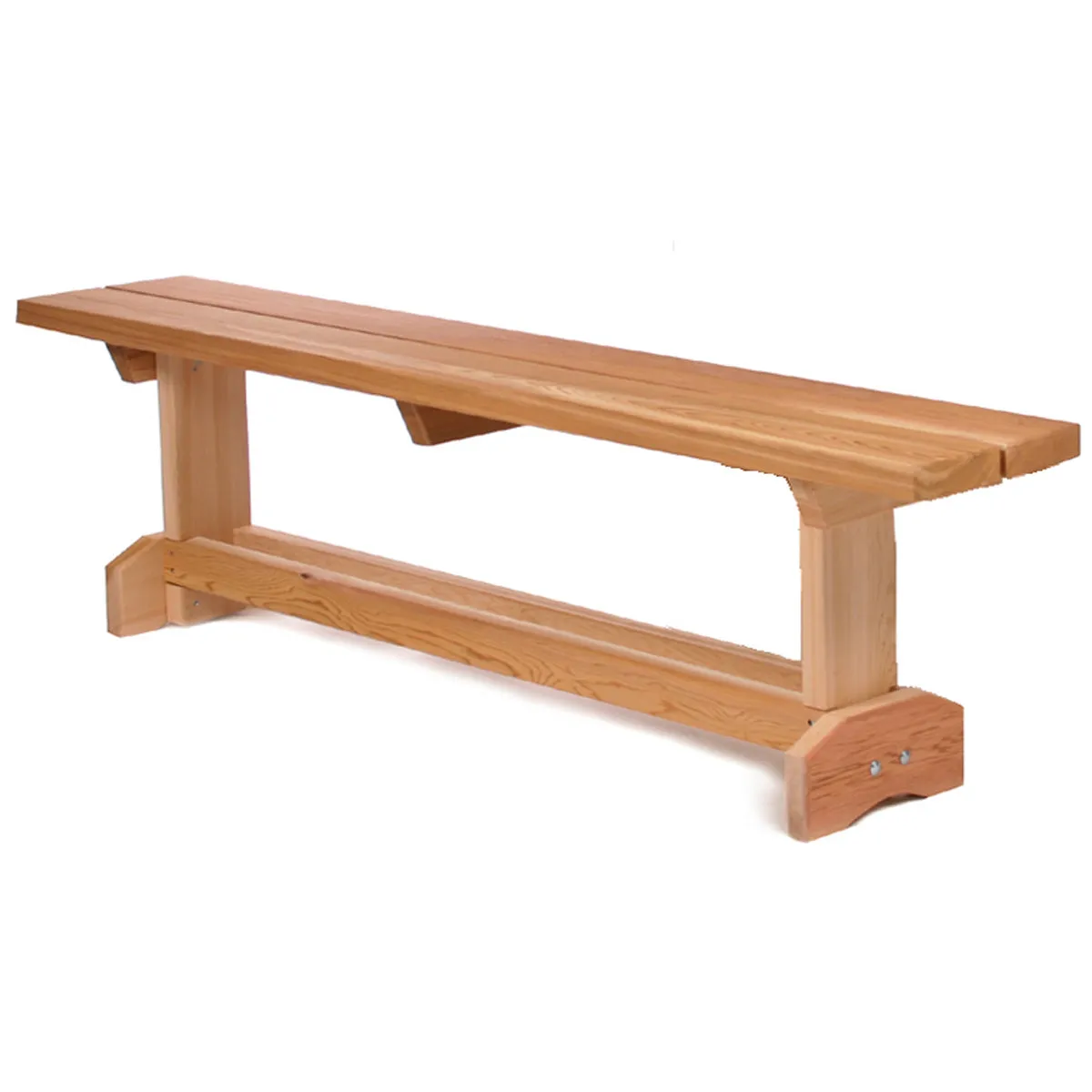 Cedar 3-Piece 72"W Picnic Table Set - Seats 6 -Handcrafted In Canada With Rot Resistant, Untreated, Western Red Cedar.