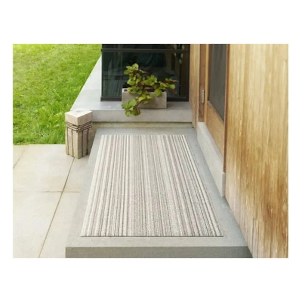 Chilewich Doormat Skinny Stripe Birch 46x71