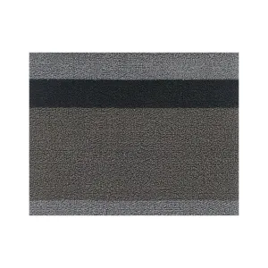 Chilewich Utility Mat Bold Stripe Silver Black 61x91cm