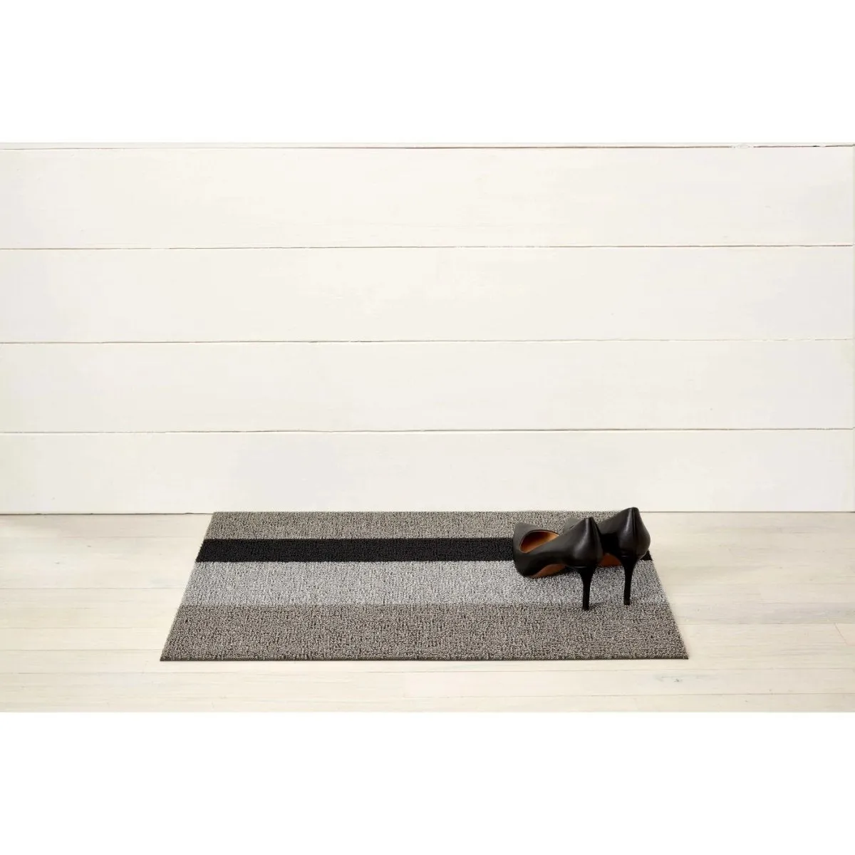 Chilewich Utility Mat Bold Stripe Silver Black 61x91cm