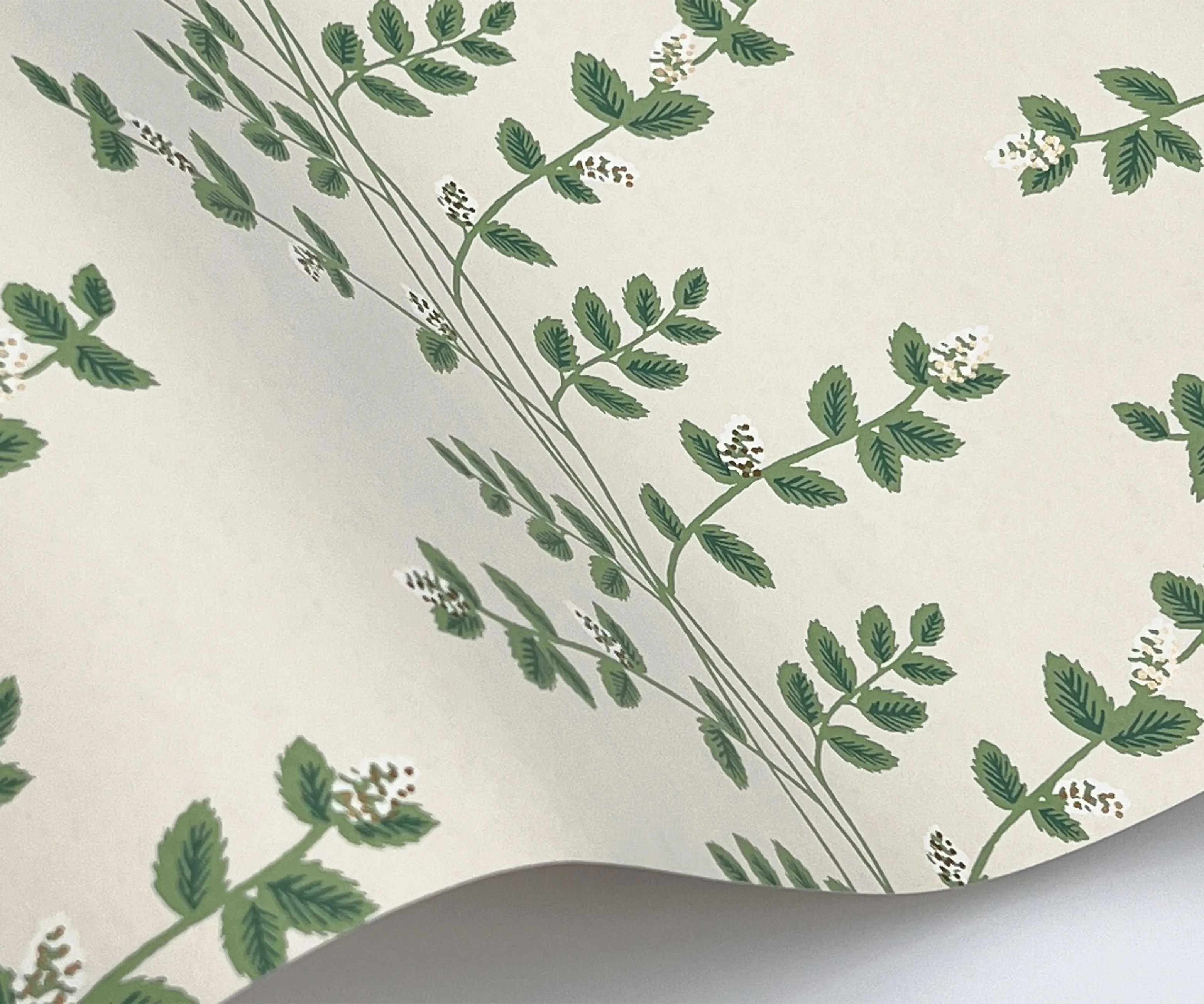 Climbing Vines Wallpaper Sample - Linen