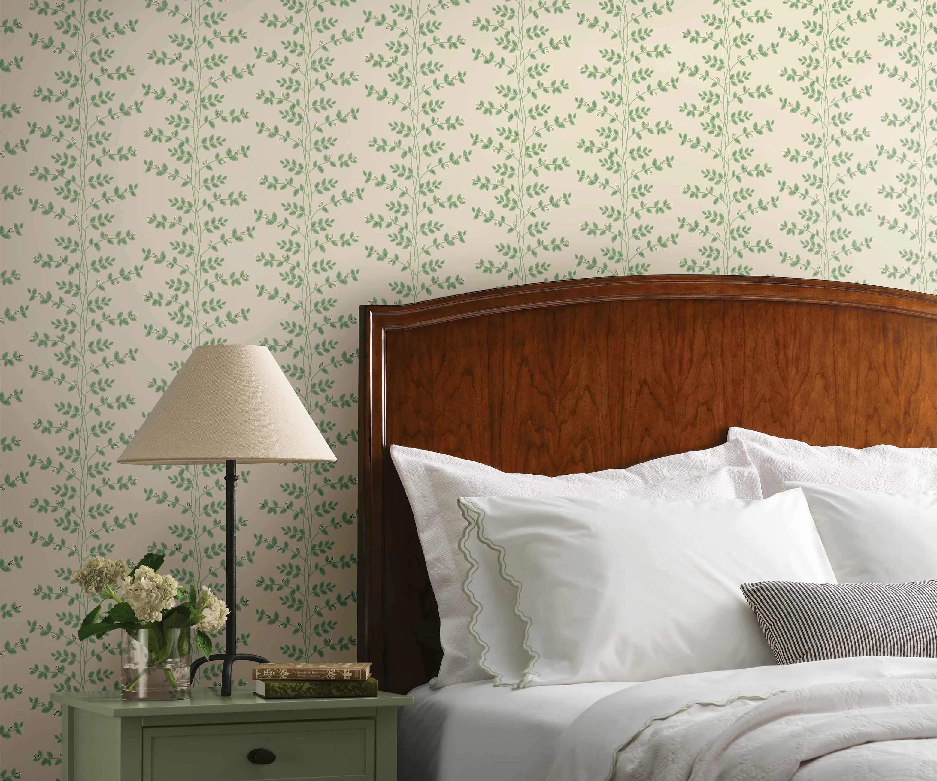 Climbing Vines Wallpaper Sample - Linen