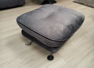 Emilio Grey Fabric Footstool