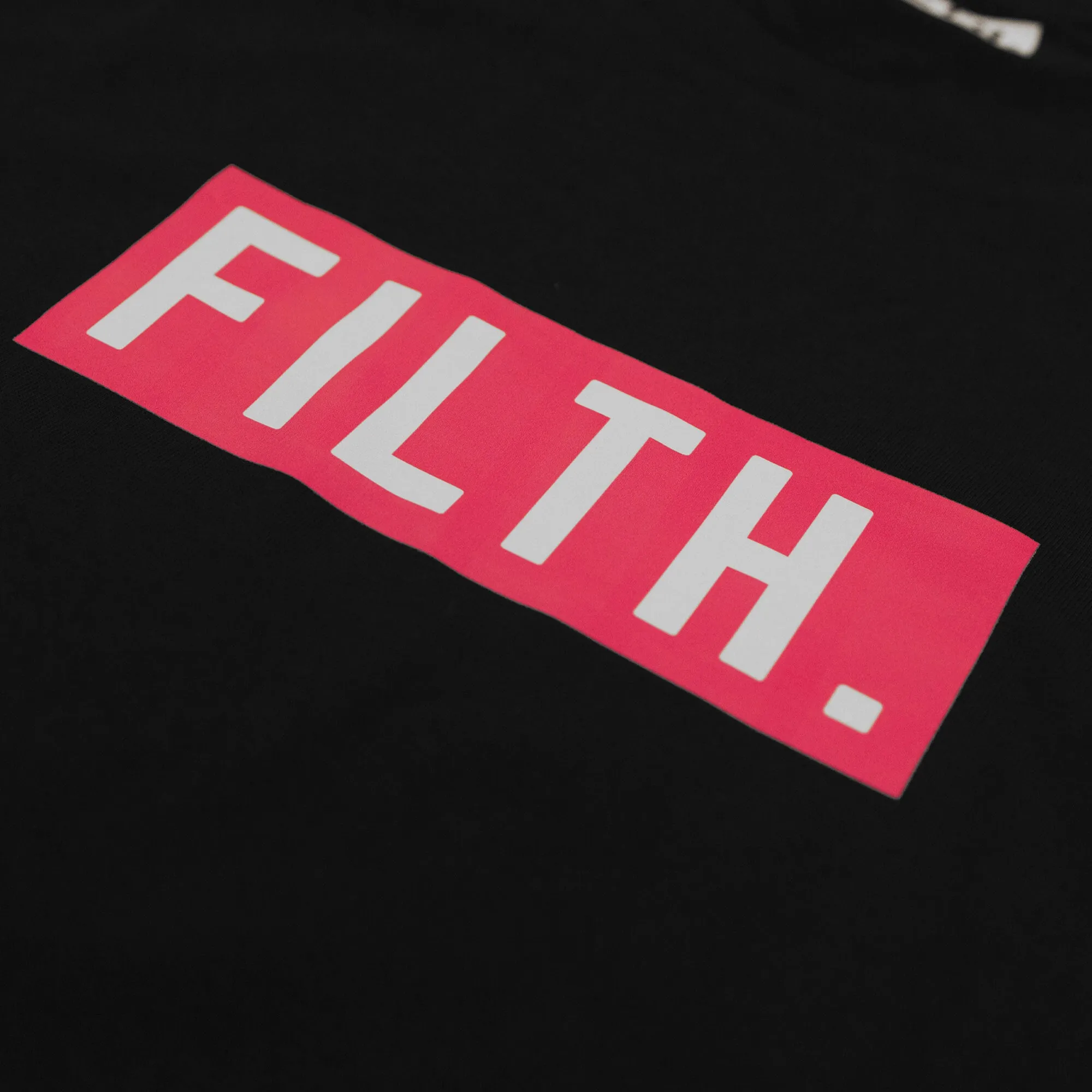 FILTH. Tee - Black & Pink Logo