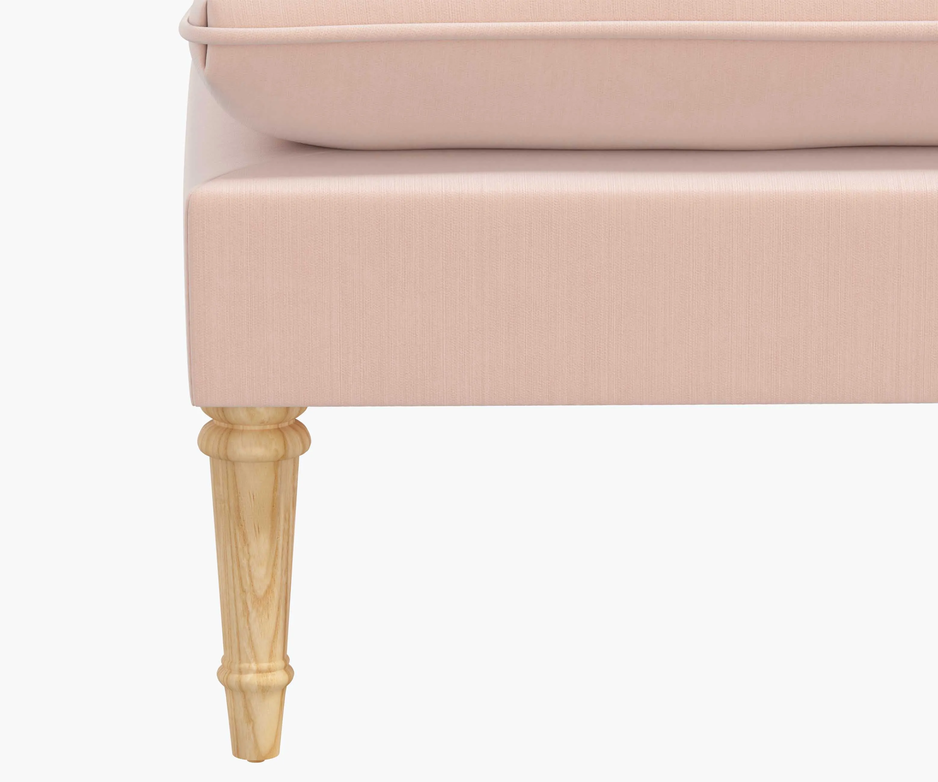 Flora Bench - Blush Velvet