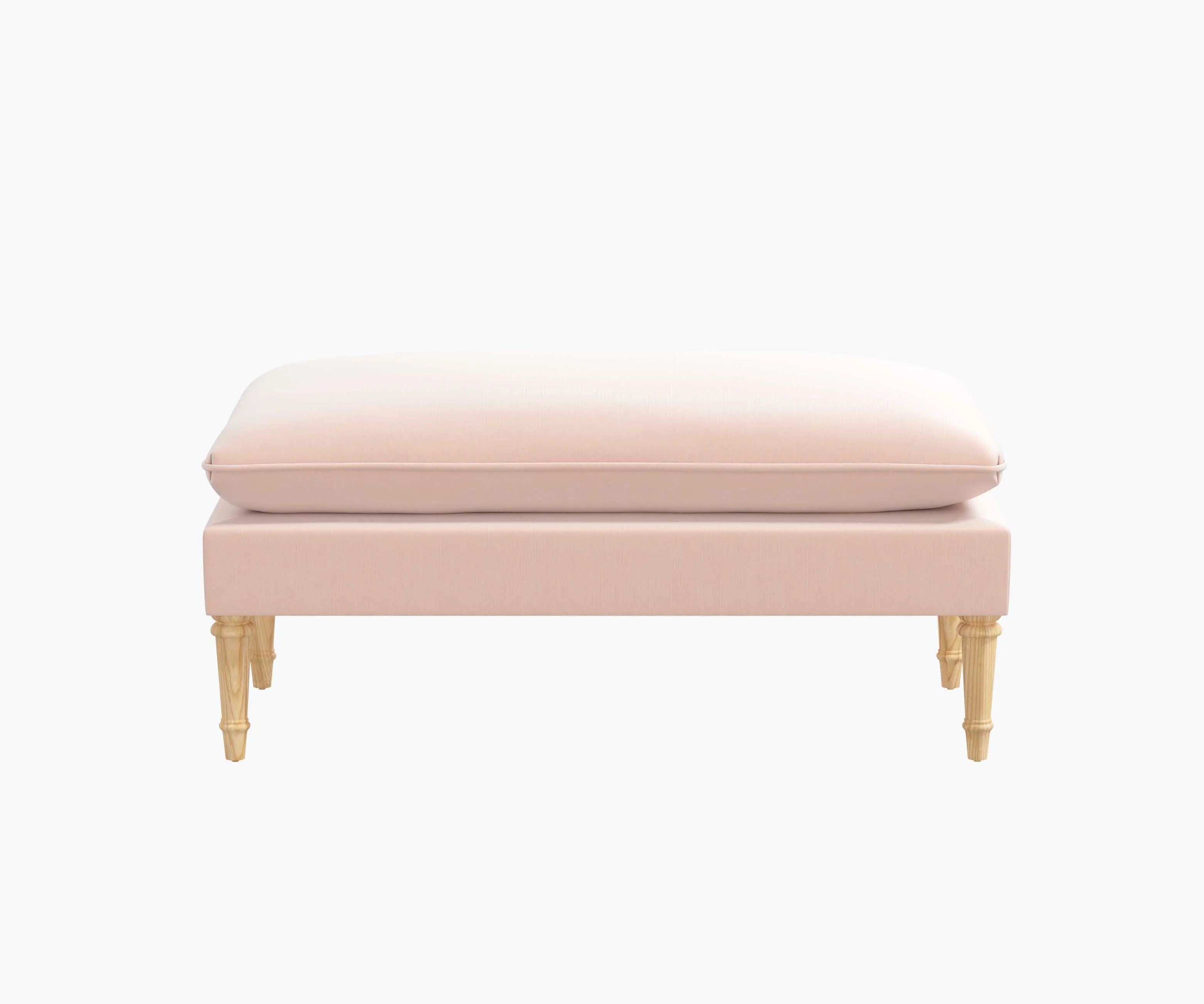 Flora Bench - Blush Velvet