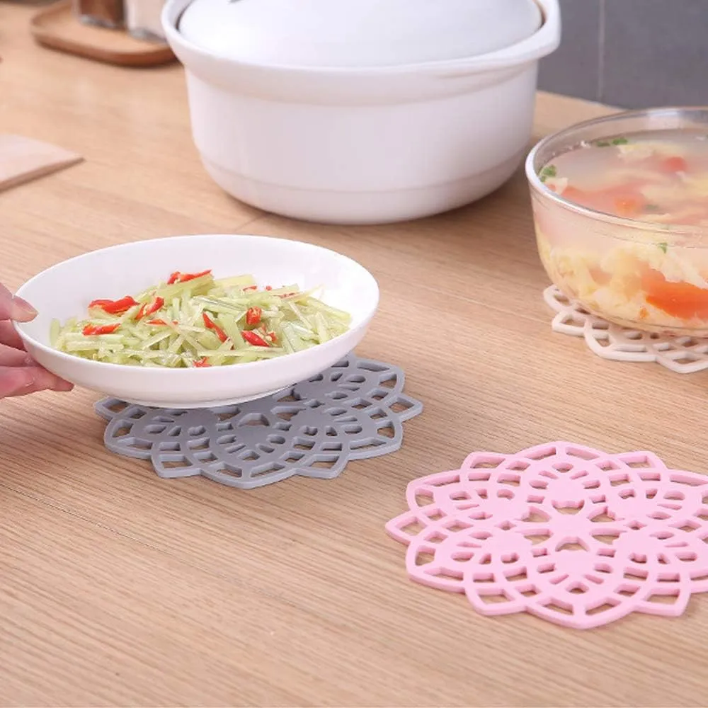 Food Grade Kitchen Silicone Trivet Mats