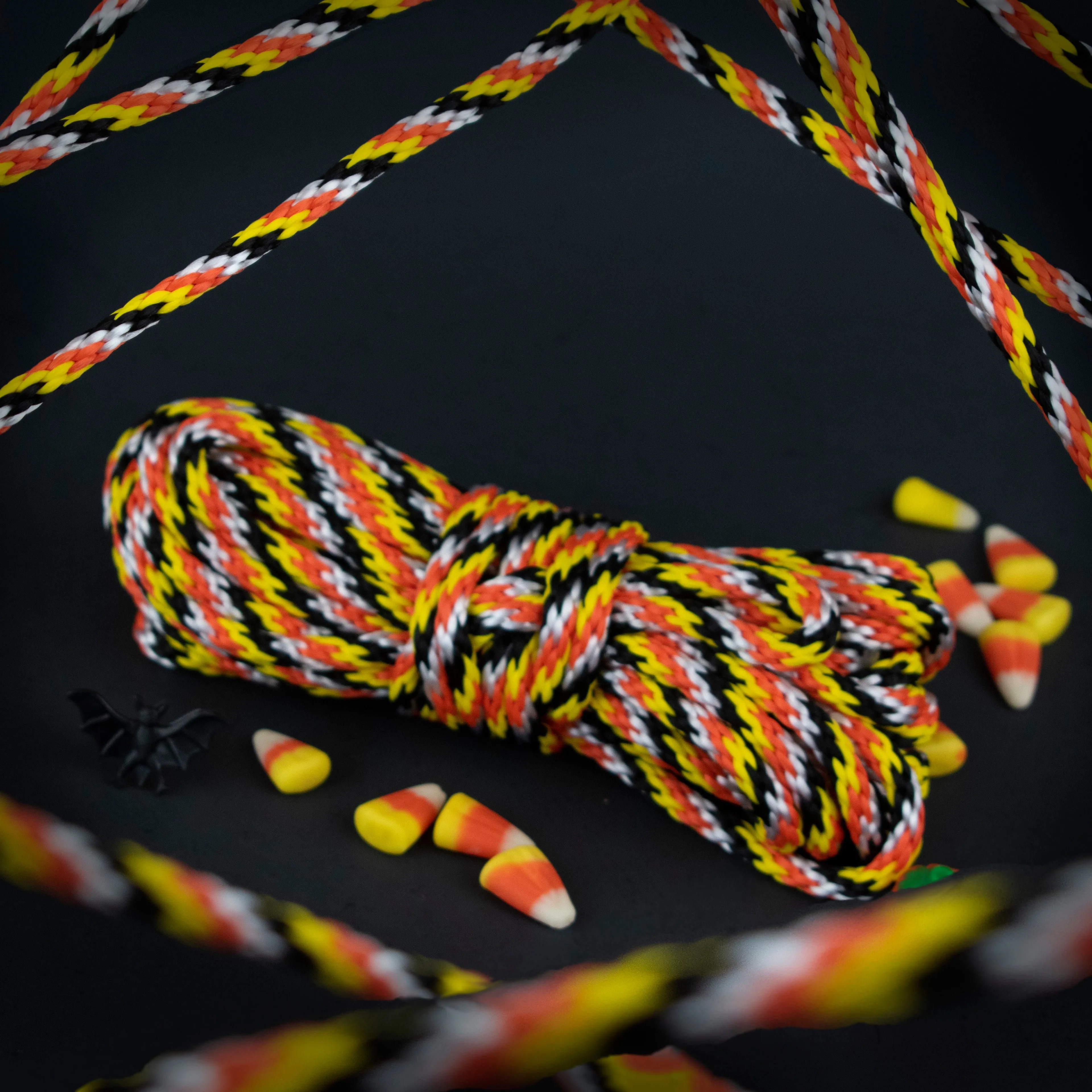 Halloween Spooky Rope: Black and Orange, Candy Corn, or Slime Grrl! Available all year