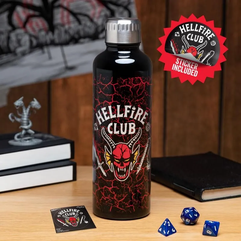 Hellfire Club Metal Water Bottle - Stranger Things