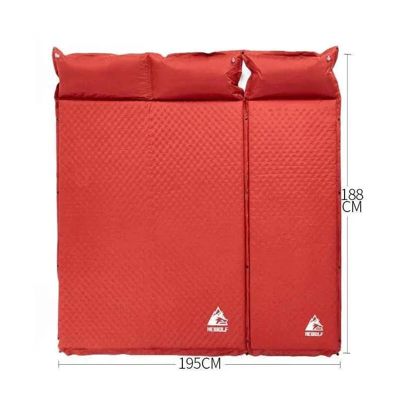 HEWOLF 2 1 Spliced Inflatable Camping Mattress