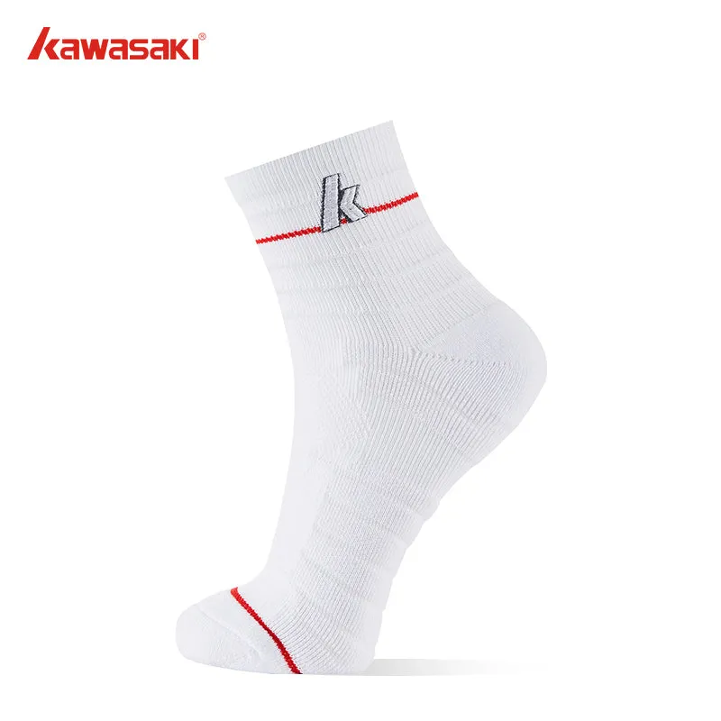 Kawasaki badminton  socks cotton K1F00-A6303-2 white