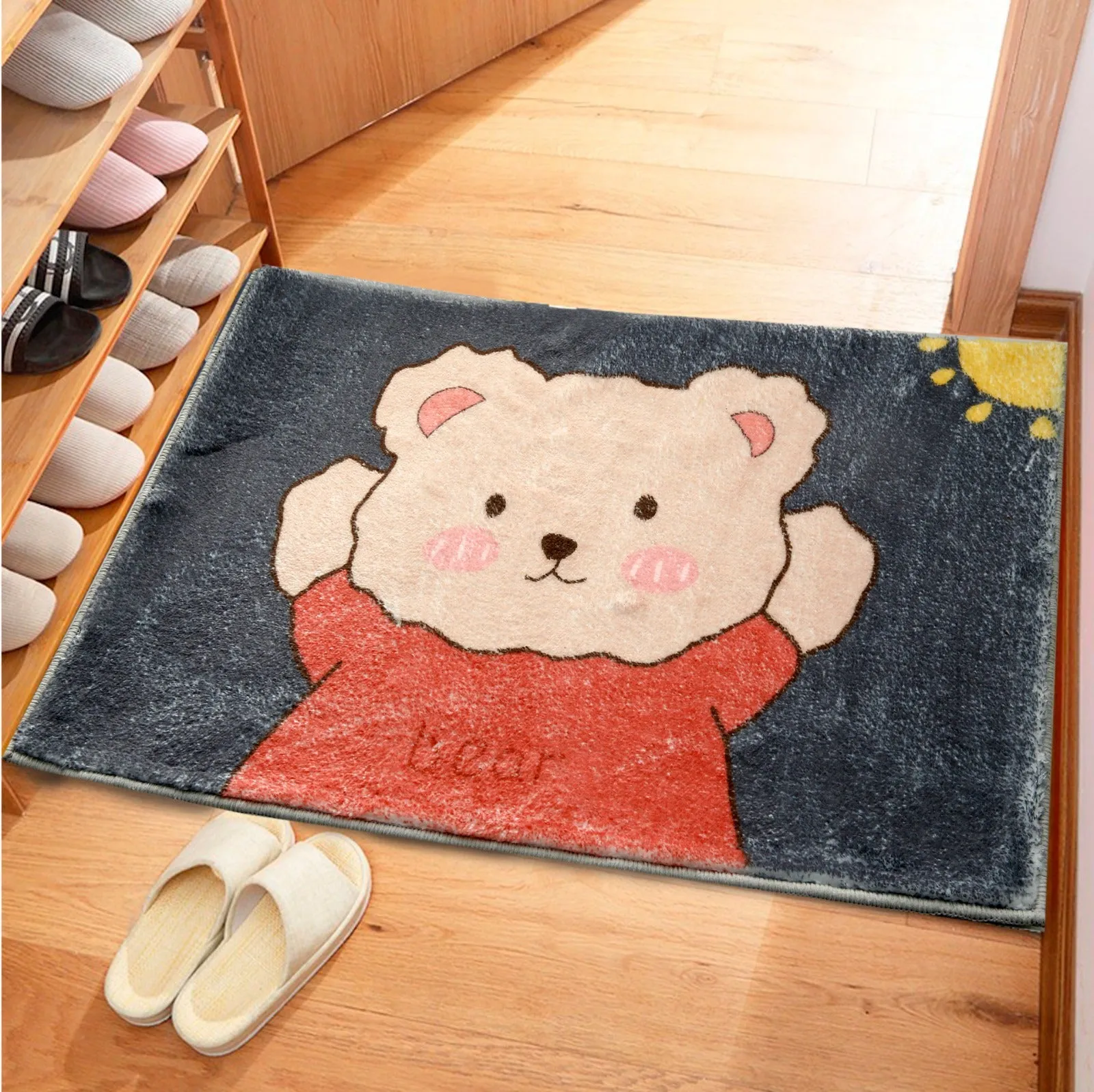 Kids Anti-Slip Door Mat (314)-Bear