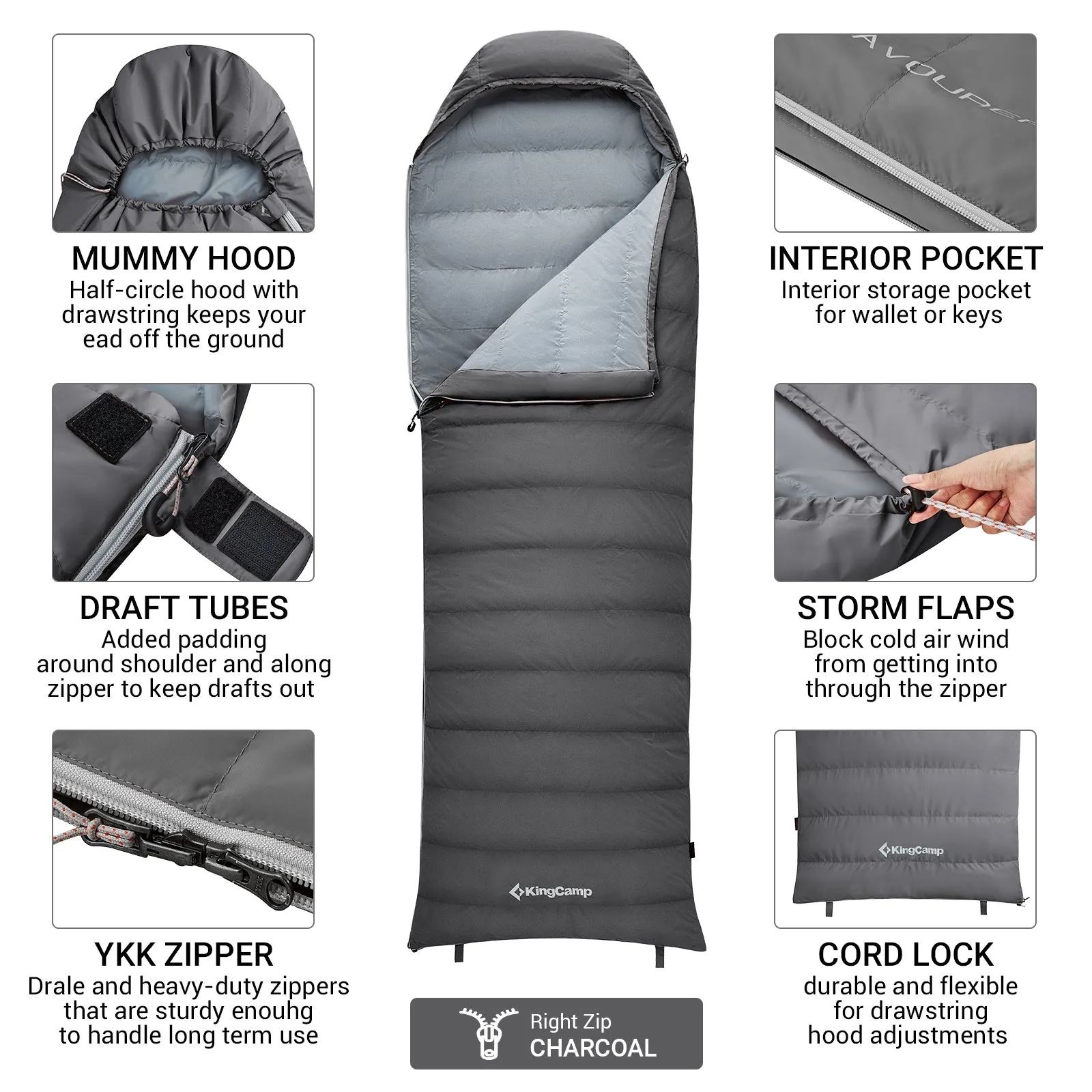 Kingcamp Duck Down Sleeping Bag