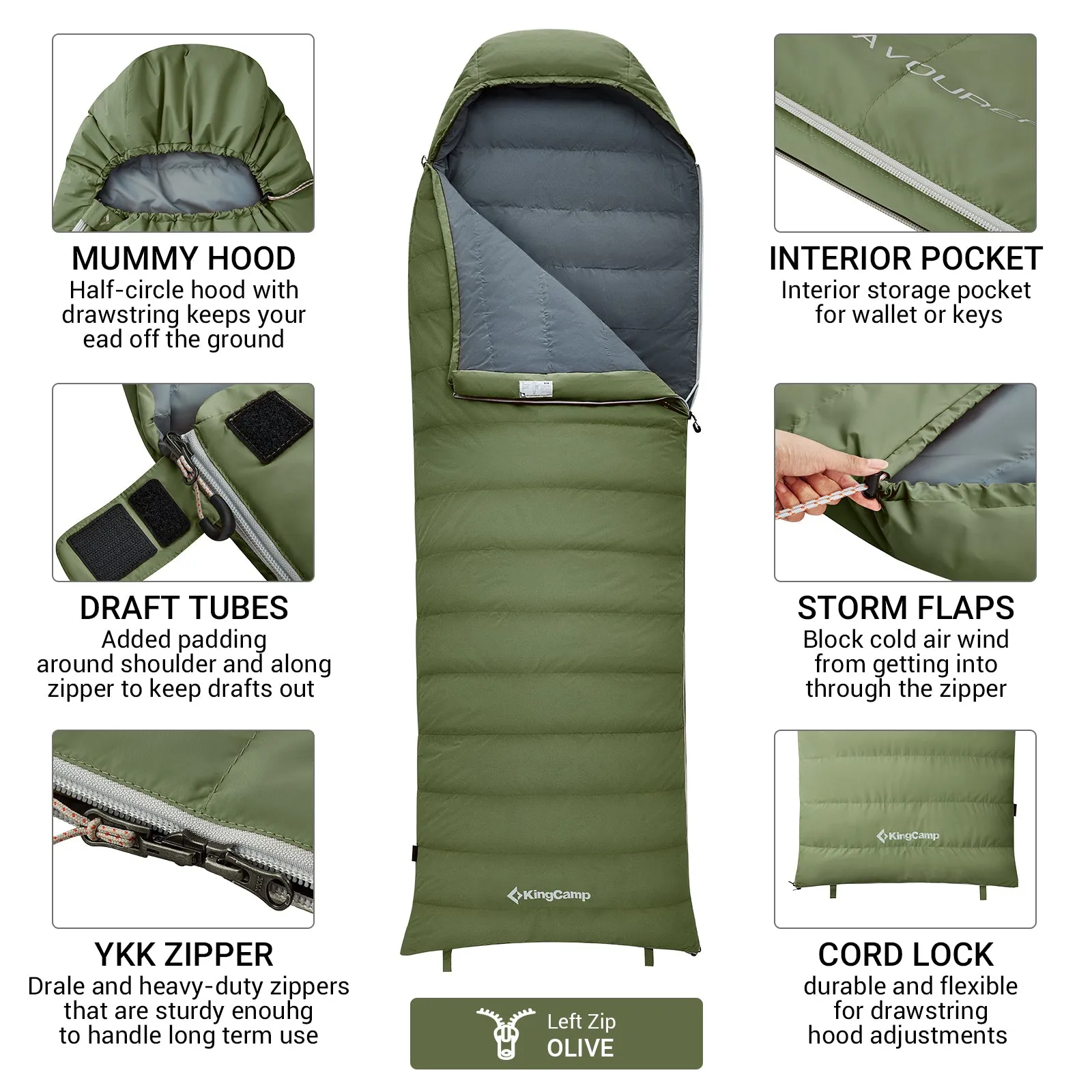 Kingcamp Duck Down Sleeping Bag