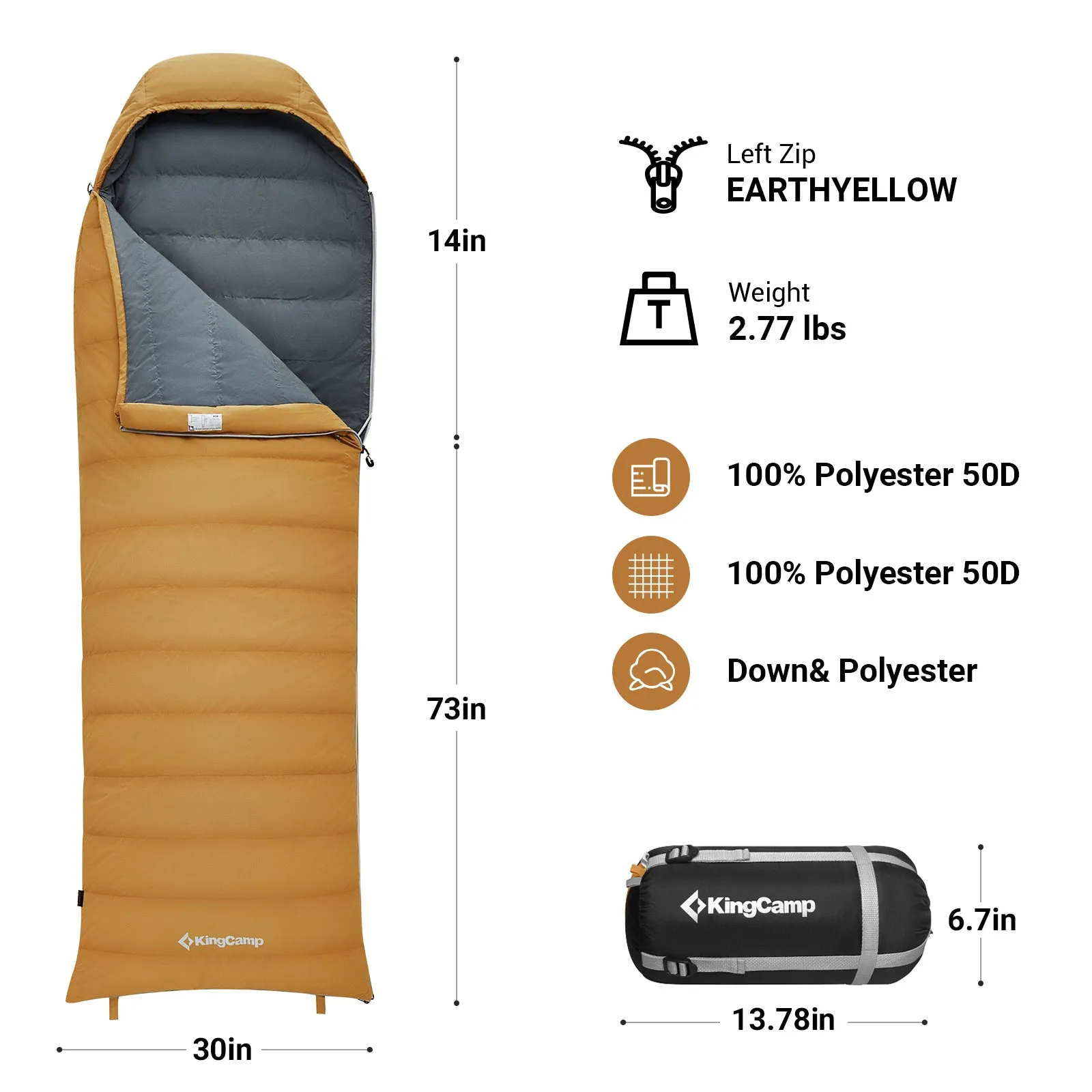 Kingcamp Duck Down Sleeping Bag