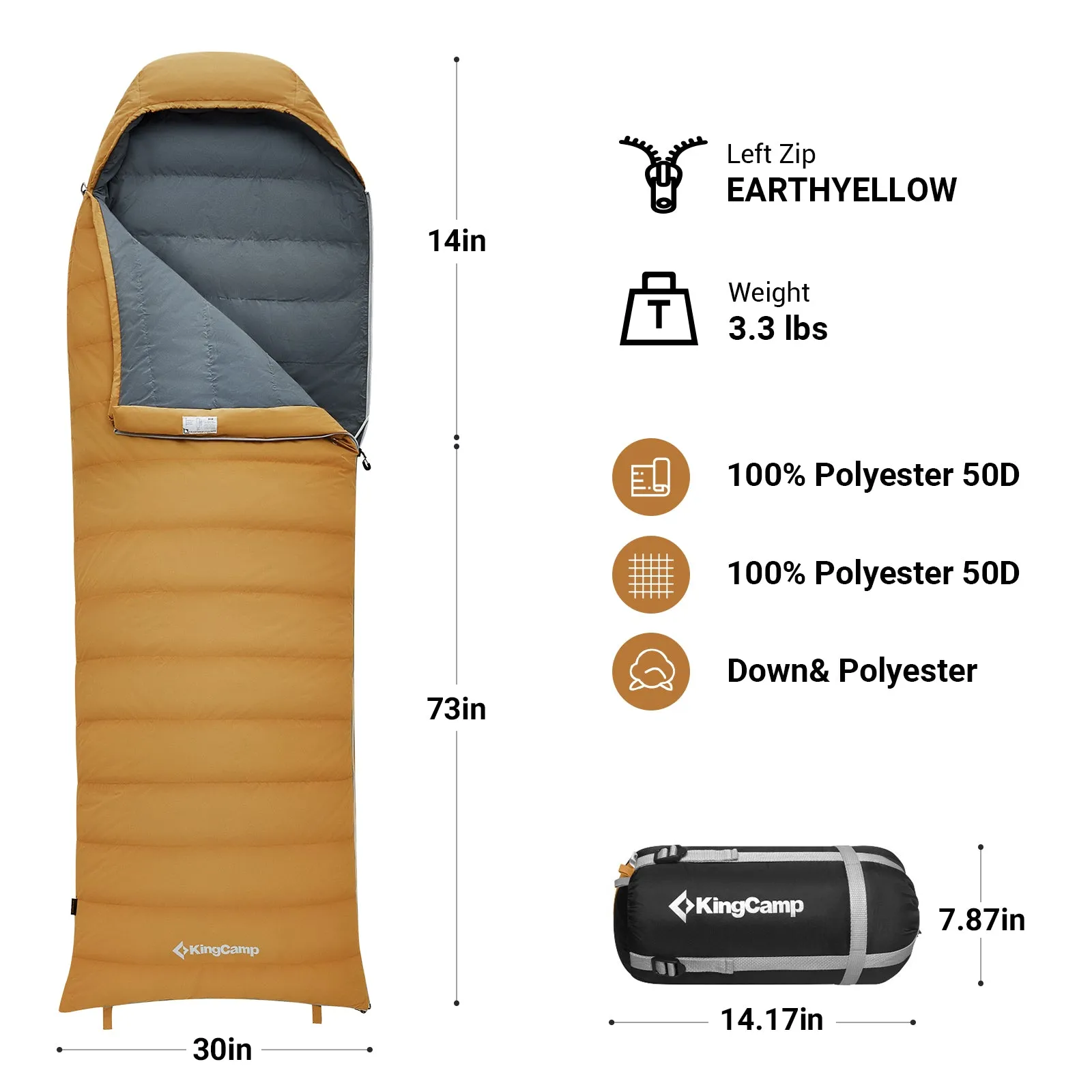 Kingcamp Duck Down Sleeping Bag