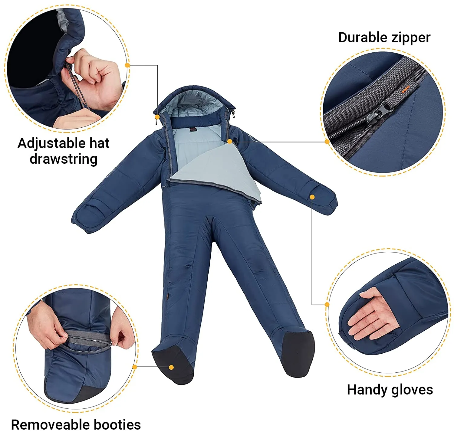 KingCamp Ultralight All Season Wearable Sleeping Bag