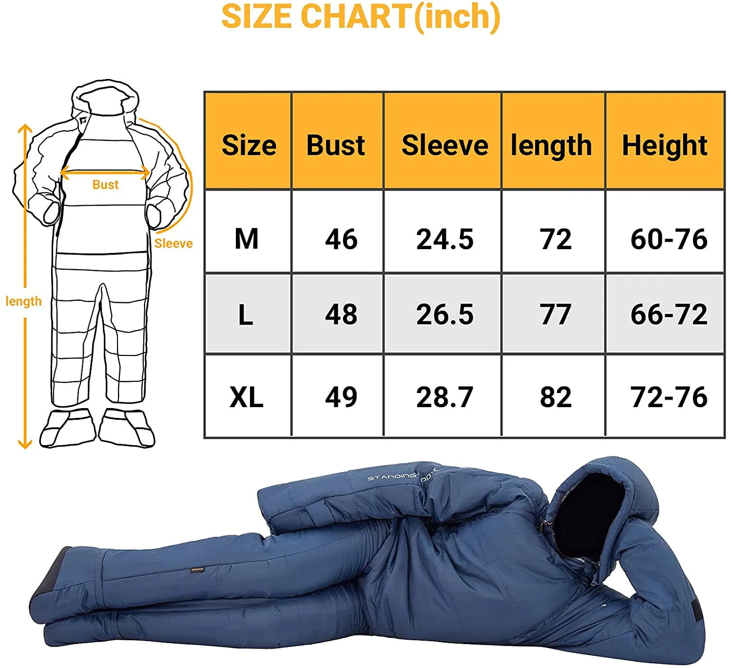 KingCamp Ultralight All Season Wearable Sleeping Bag