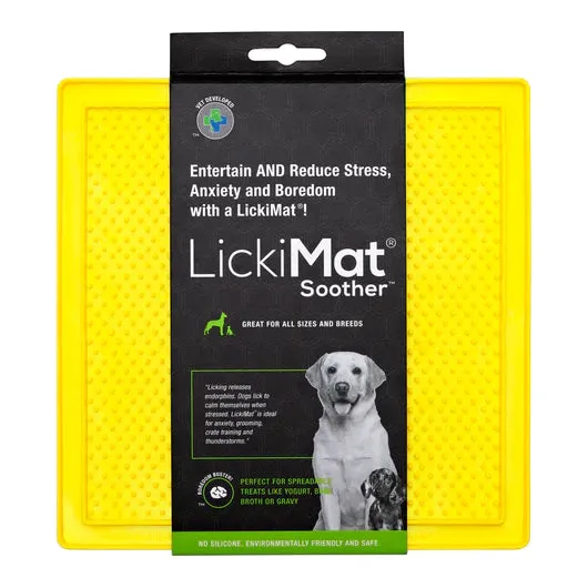 LickiMat Dog Lick Mats Slow Feeders Tuff Soother 4 Colours