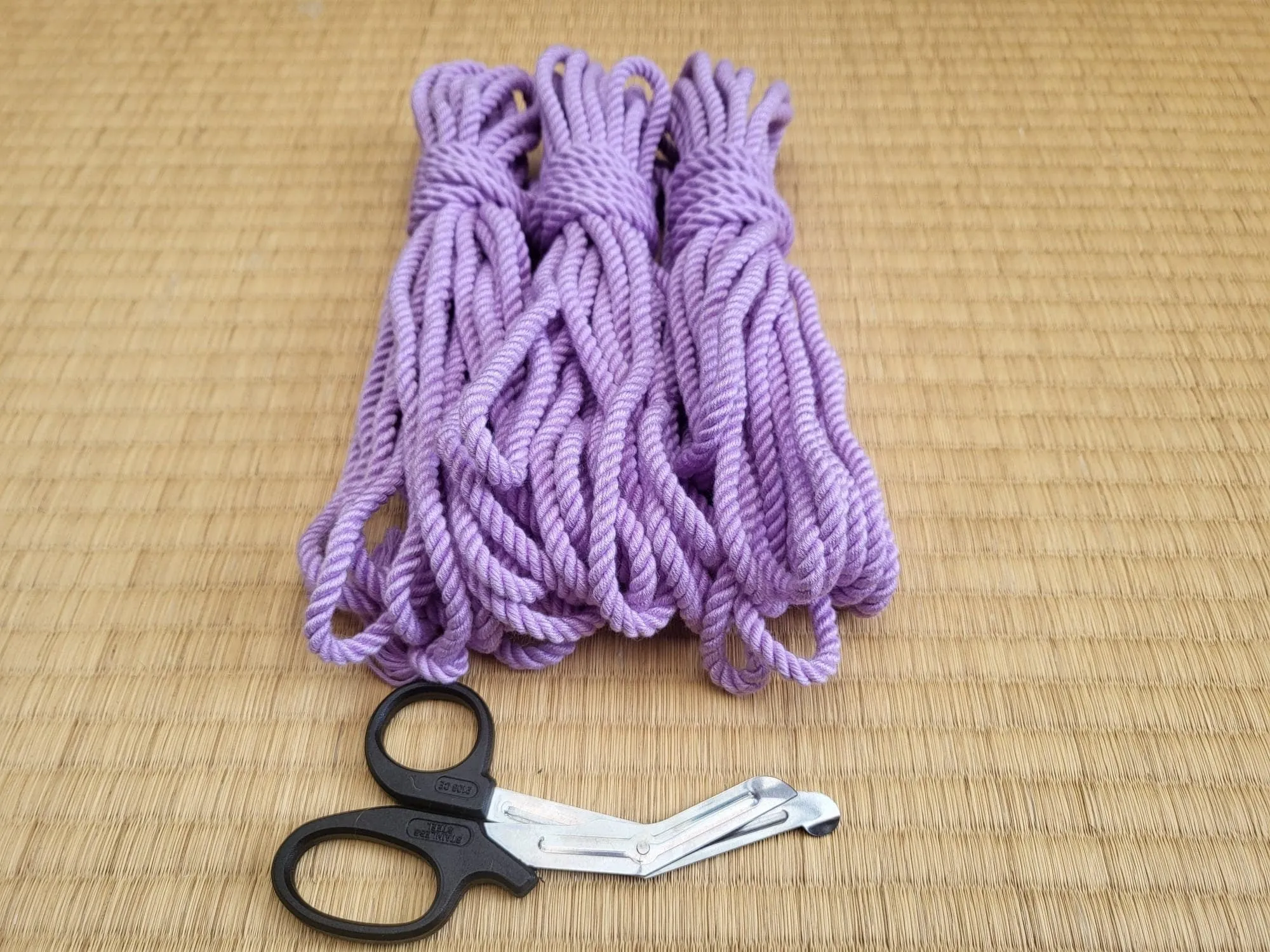 Lilac Shibari Bondage rope in super soft Bamboo