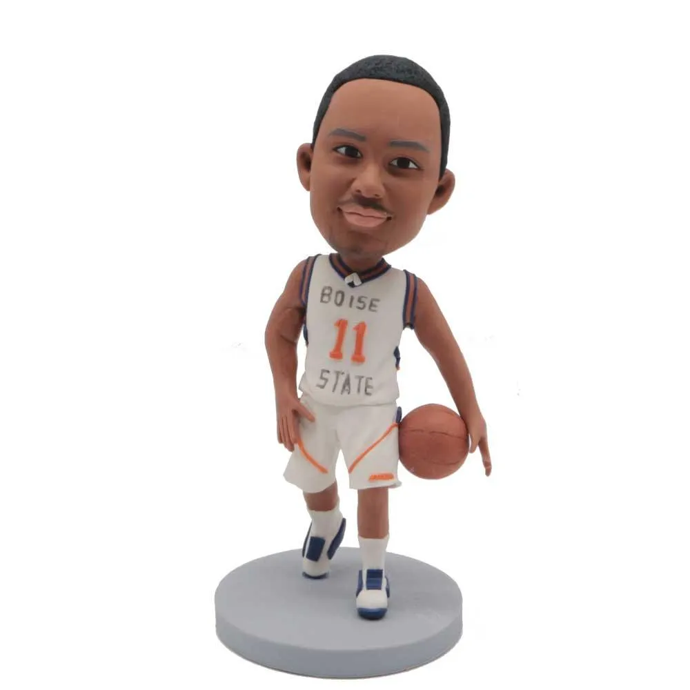 Male Basketball Player In Professional Sportswear Custom Figure Bobblehead