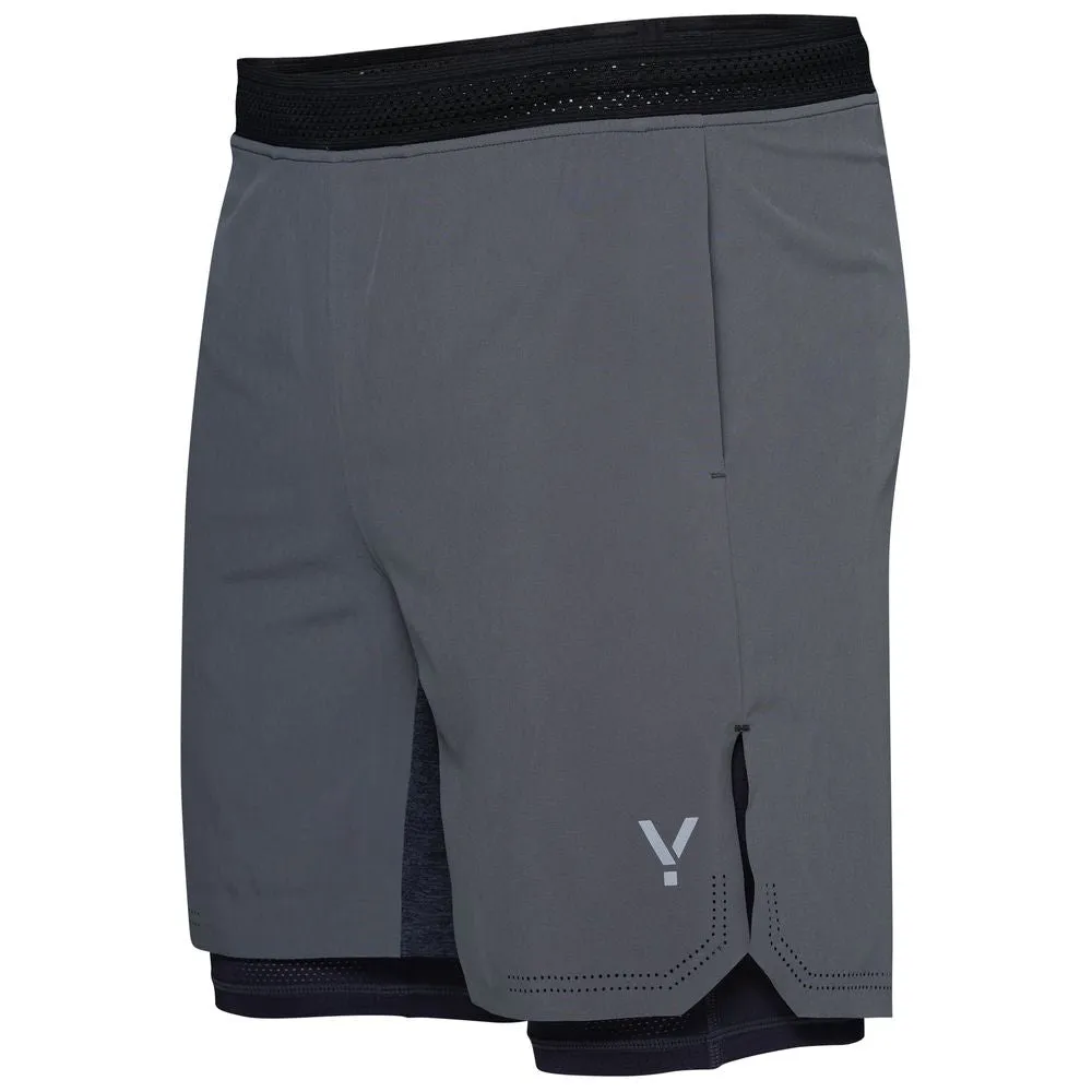 Mens Swift 2-In-1 Shorts (Charcoal/Graphite)