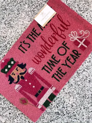 Most Wonderful Time Coir Door Mat