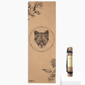 Mountain Lion Cork Yoga Mat by Scoria (4.5mm)