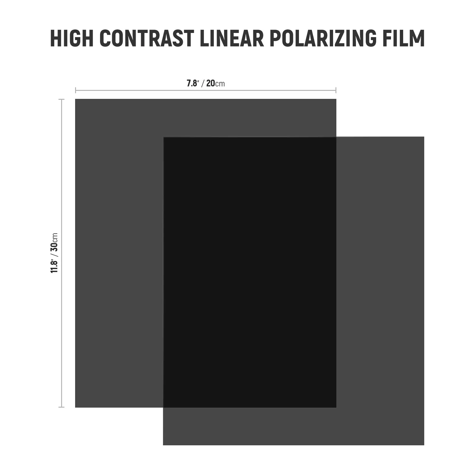 NEEWER FL-35 2PCS Linear Polarizing Film with 0° Line