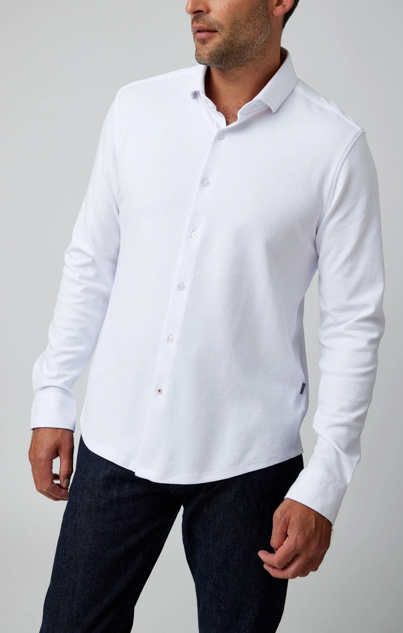 ORIGIN - White Long Sleeve T-Series Shirt