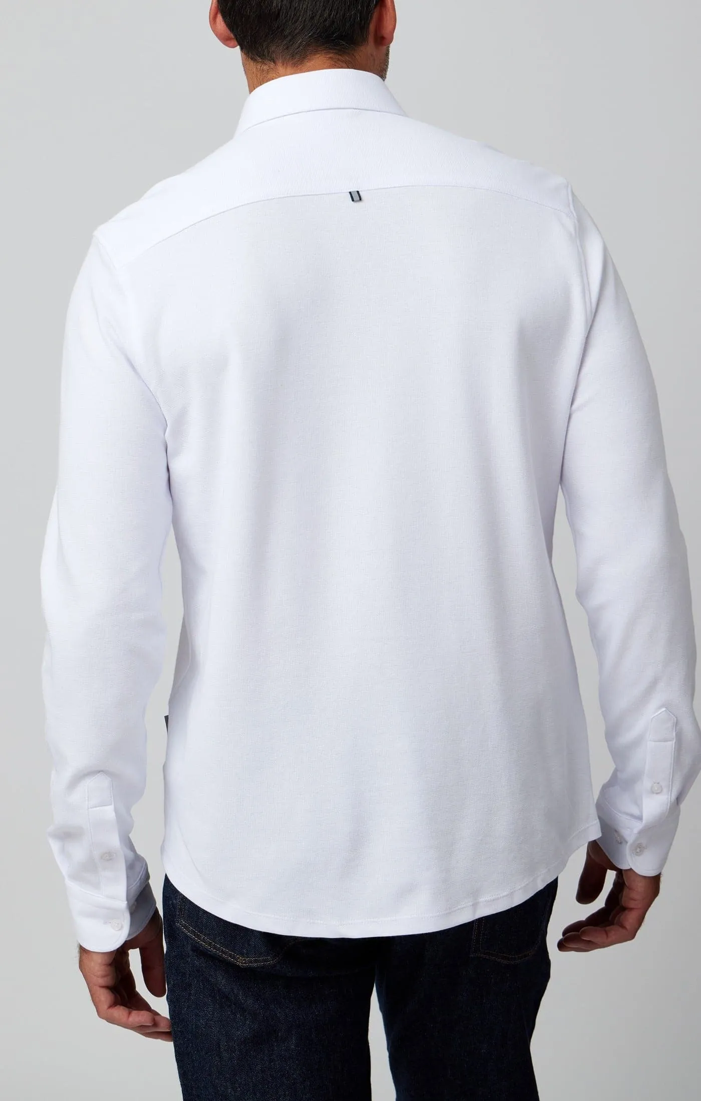 ORIGIN - White Long Sleeve T-Series Shirt