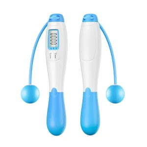 Smart Cordless Skipping Rope with Digital Counter - Blue