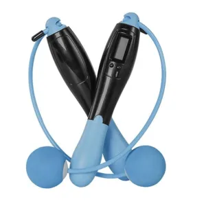 Smart Cordless Skipping Rope with Digital Counter - Dark Blue