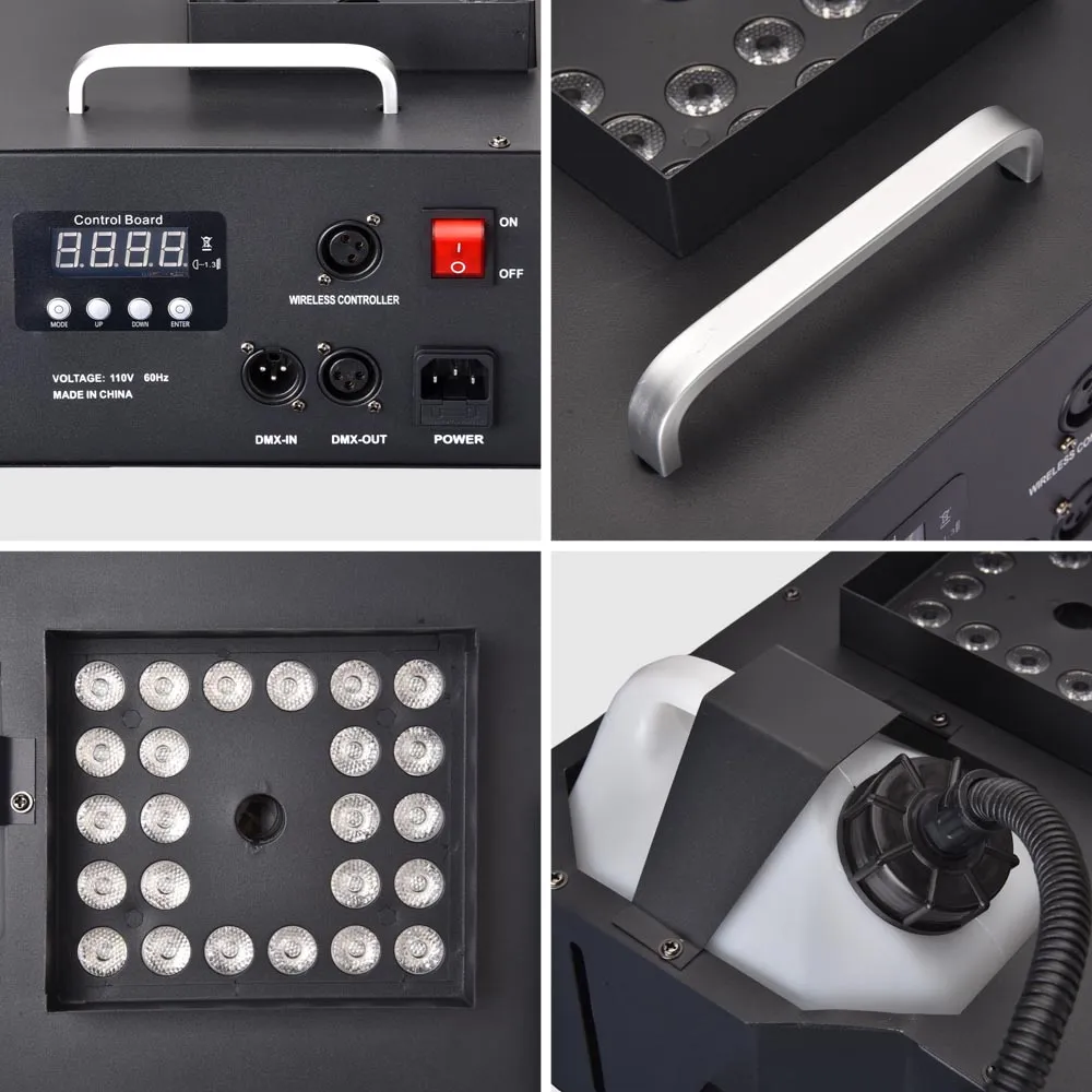 Smoke Fog Machine with Lights Remote DMX 20,000CFM